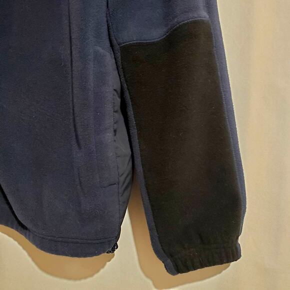 Nautica Men's Fleece Full Zip Jacket Size XL Mock Neck Toggle Hem Blue Pockets - Picture 4 of 10